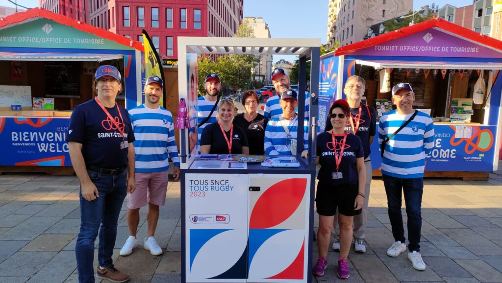 Évènement Saint-Étienne Tourisme Stand | Trajectoires Tourisme - Coupe du Monde Rugby 2023