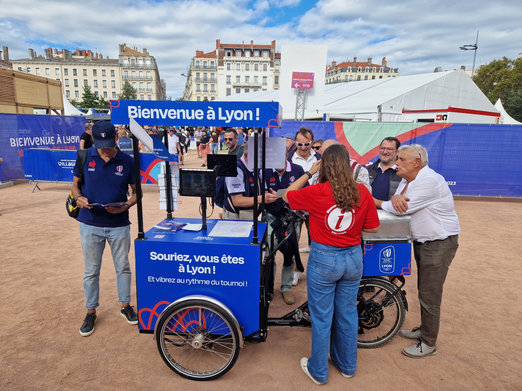 Évènement ONLYLYON Tourisme et Congrès Stand | Trajectoires Tourisme - Coupe du Monde Rugby 2023